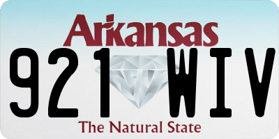 AR license plate 921WIV