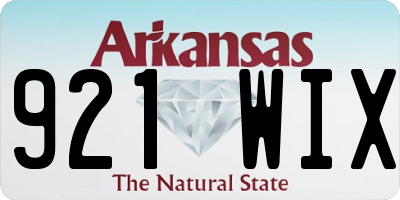AR license plate 921WIX