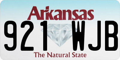 AR license plate 921WJB