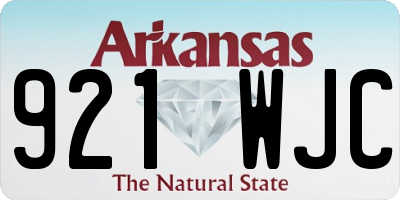 AR license plate 921WJC
