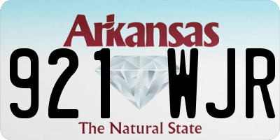 AR license plate 921WJR