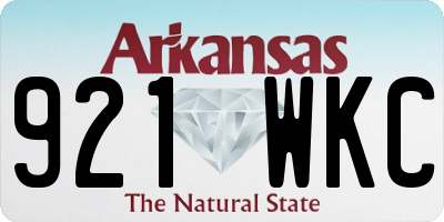 AR license plate 921WKC