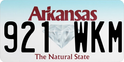 AR license plate 921WKM