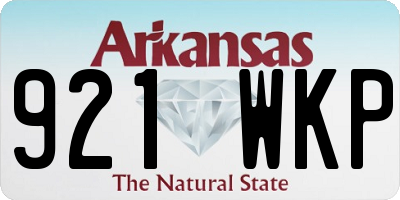 AR license plate 921WKP