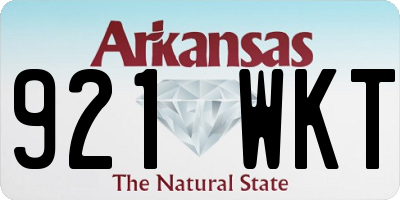 AR license plate 921WKT