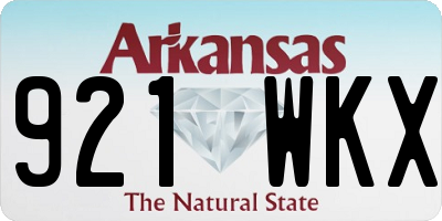 AR license plate 921WKX
