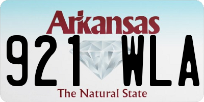 AR license plate 921WLA