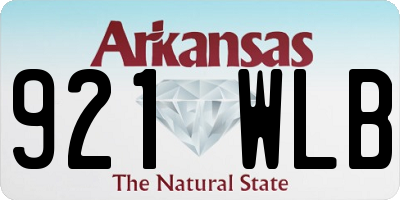 AR license plate 921WLB
