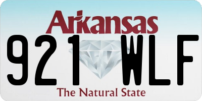 AR license plate 921WLF