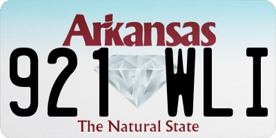 AR license plate 921WLI