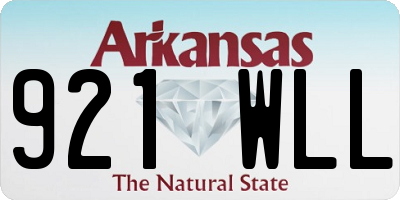 AR license plate 921WLL