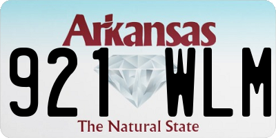 AR license plate 921WLM