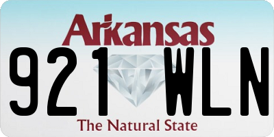 AR license plate 921WLN