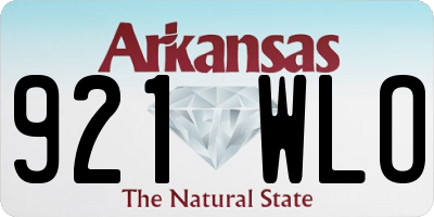 AR license plate 921WLO