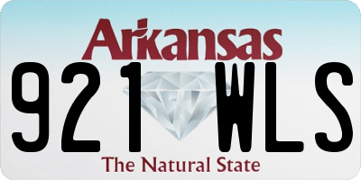 AR license plate 921WLS