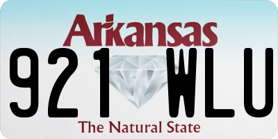 AR license plate 921WLU