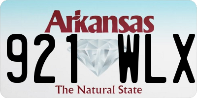 AR license plate 921WLX