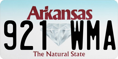 AR license plate 921WMA