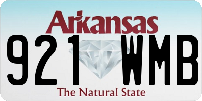 AR license plate 921WMB