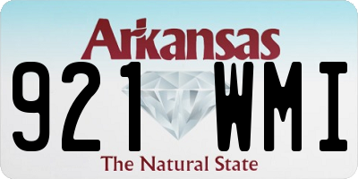 AR license plate 921WMI