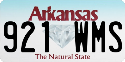 AR license plate 921WMS