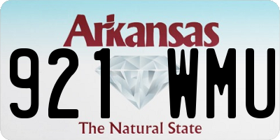 AR license plate 921WMU