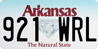 AR license plate 921WRL