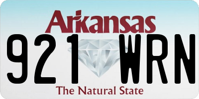 AR license plate 921WRN