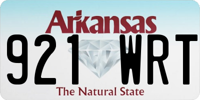 AR license plate 921WRT