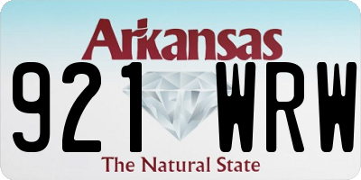 AR license plate 921WRW