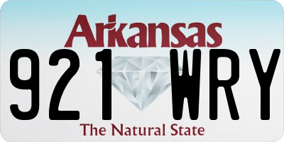 AR license plate 921WRY
