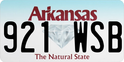 AR license plate 921WSB