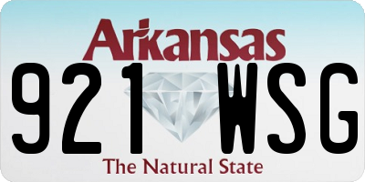 AR license plate 921WSG