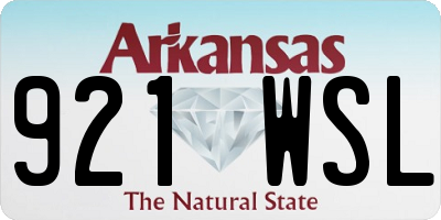AR license plate 921WSL