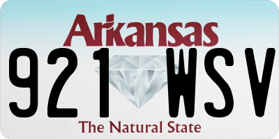 AR license plate 921WSV