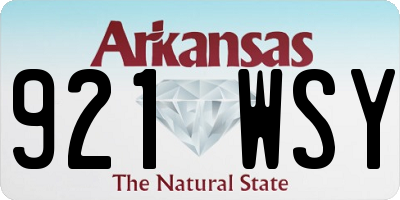 AR license plate 921WSY