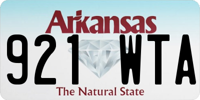 AR license plate 921WTA
