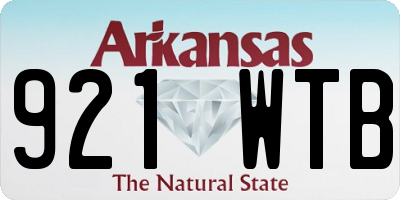 AR license plate 921WTB