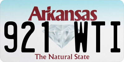 AR license plate 921WTI