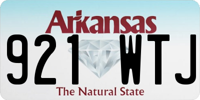 AR license plate 921WTJ