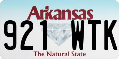 AR license plate 921WTK