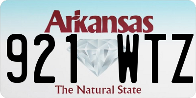 AR license plate 921WTZ