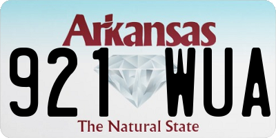 AR license plate 921WUA