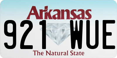 AR license plate 921WUE