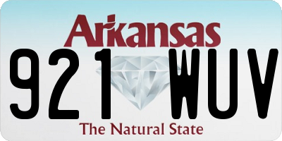 AR license plate 921WUV