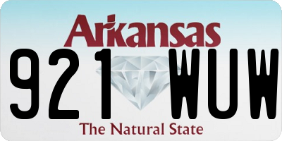 AR license plate 921WUW