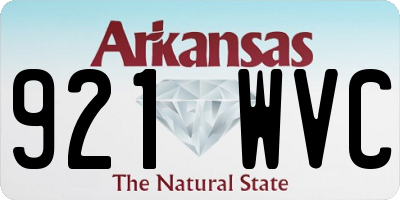 AR license plate 921WVC