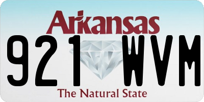 AR license plate 921WVM