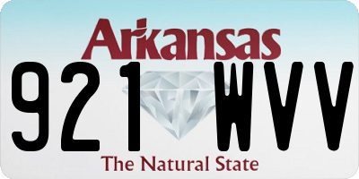 AR license plate 921WVV