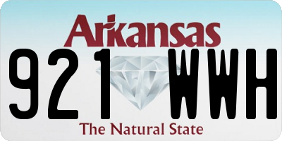 AR license plate 921WWH